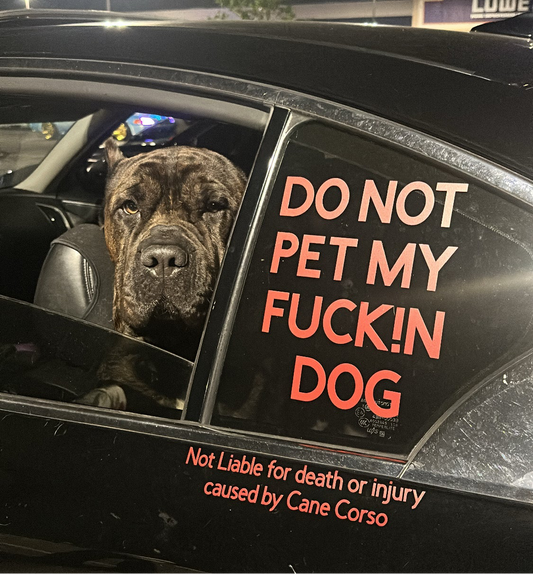 DO NOT PET Decal